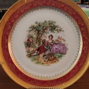 DD LIMOGES FRANCE PORCELAIN PLATE
